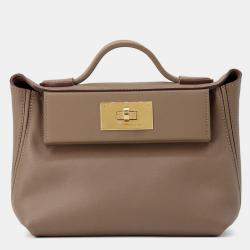 Pre Owned حقيبة هيرمس 24/24 ساك فان كاتري إيتوب إيفركولور سويفت جلد حجم صغير