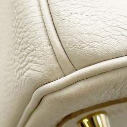 Pre Owned Hermes Birkin 30 Beton Togo Calfskin Leather Top Handle Bag