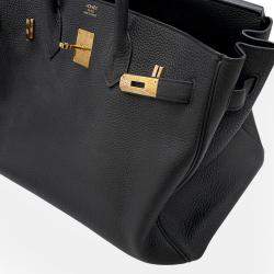 Pre Owned حقيبة هيرمس بيركين 35 جلد توجو أسود