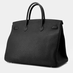 Pre Owned Hermes Birkin Black Togo Leather Size 40