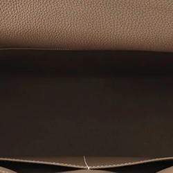 Pre Owned Hermes Kelly Retourne 32 Etoupe Togo Calfskin Leather Top Handle Bag