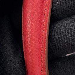 Pre Owned Hermes Mini Kelly Rouge Vif Courchevel Size 20