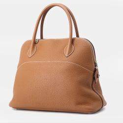 Pre Owned حقيبة هيرمس بوليد توريلون كليمونس ذهبية حجم 31