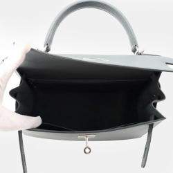 Pre Owned Hermes Kelly Sellier Vert Amand Epsom Size 28