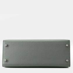 Pre Owned Hermes Kelly Sellier Vert Amand Epsom Size 28