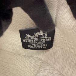 مملوكة مسبقًا محفظة هيرمس بريد-أ-براق قماش برتقالي/بوردو مقاس جرام