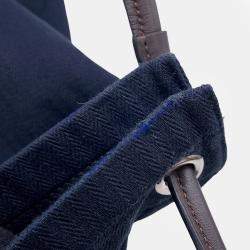 مملوكة مسبقًا Hermes Aline Backpack Navy Toile Chevrons Size Pm