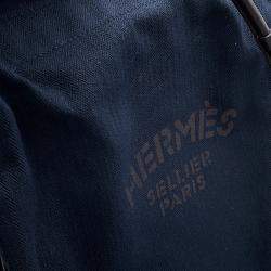 مملوكة مسبقًا Hermes Aline Backpack Navy Toile Chevrons Size Pm