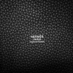 Pre Owned Hermes Picotin Lock Black Taurillon Clemence Size 22