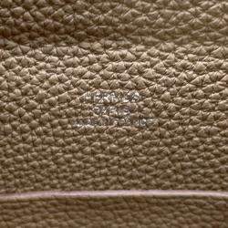 Pre Owned Hermes Videpoches Shoulder Bag Etoupe Togo Leather