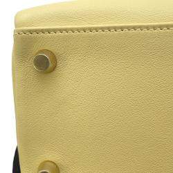مملوكة مسبقًا Hermes Kelly Retourne Sewing Jaune Poussin Swift Leather Size 25