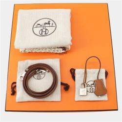 Pre Owned حقيبة هيرمس كلي ريتورني جلد توغو ذهبي مقاس 28