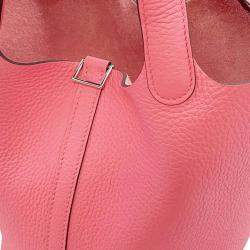 Pre Owned حقيبة هيرمس بيكوتين 18 توريلون كليمونس روز أزاليا قفل