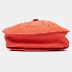 Pre Owned Hermes Orange Clemence Evelyne III 29