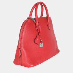 Pre Owned HermÃ¨s Rouge Pivoine Evercolor 1923 Bolide 30 PHW