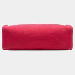 مملوكة مسبقًا حقيبة هيرميس هيرباج زيپ 31 قماش تول أسود وردي