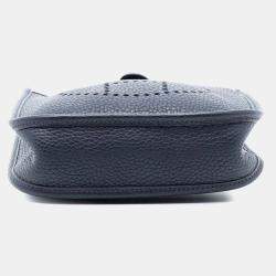 Pre Owned Hermes Blue Clemence Evelyne TPM
