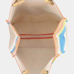 مملوكة مسبقًا Hermes Brown Toile Escale a la Plage Beach Bag