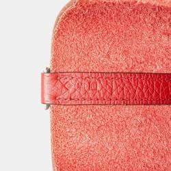 Pre Owned Hermes Red Clemence Picotin Lock 22