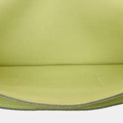 مملوكة مسبقًا محفظة هيرمس دوغون دوبو لون أصفر تاغو حجم كبير