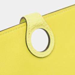مملوكة مسبقًا محفظة هيرمس دوغون دوبو لون أصفر تاغو حجم كبير
