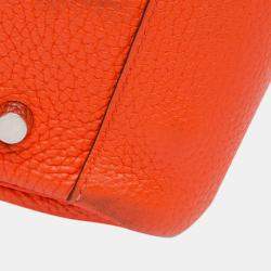 Pre Owned Hermes Orange Clemence Lindy 34