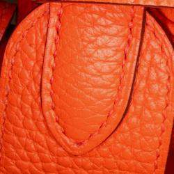 Pre Owned Hermes Orange Clemence Lindy 34