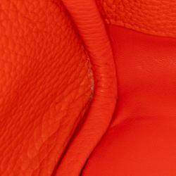 Pre Owned Hermes Orange Clemence Lindy 34