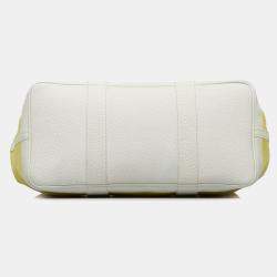 مملوكة مسبقًا Hermes White Yellow Toile and Negonda Garden Party 36