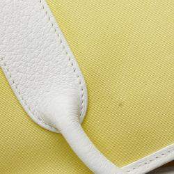 مملوكة مسبقًا Hermes White Yellow Toile and Negonda Garden Party 36