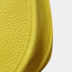 Pre Owned Hermes Yellow Clemence Evelyne III PM