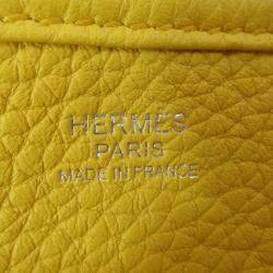Pre Owned Hermes Yellow Clemence Evelyne III PM
