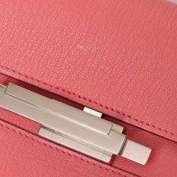 Pre Owned Hermes Pink Cinhetic To Go Wallet