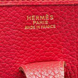 Pre Owned Hermes Rouge Ash Clemence Evelyne I 33