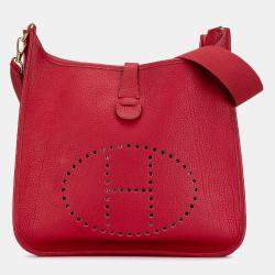 Pre Owned Hermes Rouge Ash Clemence Evelyne I 33
