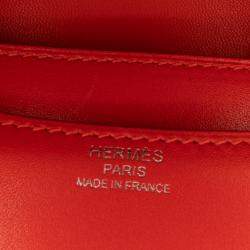 Pre Owned Hermes Red Mini Tadelakt Constance 18