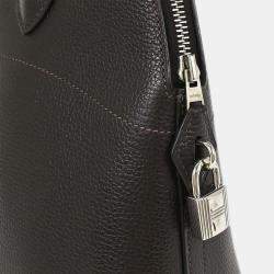 Pre Owned Hermes Chocolat Coromandel Bolide 31 2way Handbag