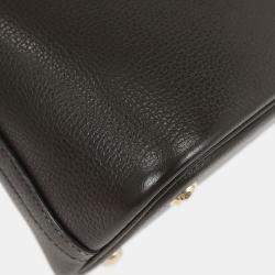 Pre Owned Hermes Chocolat Coromandel Bolide 31 2way Handbag