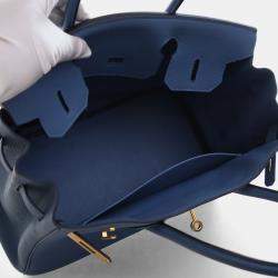 Pre Owned Hermes Bleu Azur Togo Birkin 30