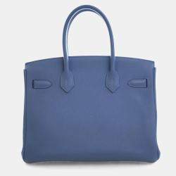 Pre Owned Hermes Bleu Azur Togo Birkin 30