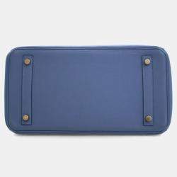 Pre Owned Hermes Bleu Azur Togo Birkin 30