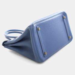 Pre Owned Hermes Bleu Azur Togo Birkin 30