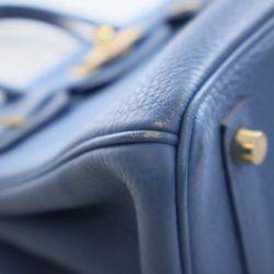 Pre Owned Hermes Bleu Azur Togo Birkin 30