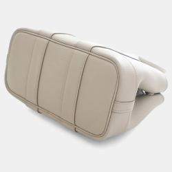 Pre Owned Hermes Garden Party 23 Grey Negonda Calfskin Leather Tote Bag