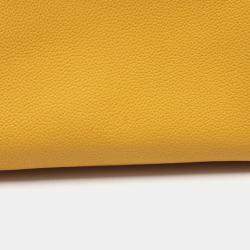 Pre Owned Hermes Birkin 30 Yellow Tone Togo Leather Tote Bag