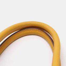 Pre Owned Hermes Birkin 30 Yellow Tone Togo Leather Tote Bag