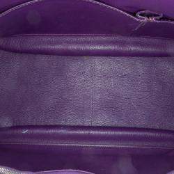 Pre Owned Hermes Purple Clemence Jypsiere 34