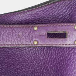 Pre Owned Hermes Purple Clemence Jypsiere 34