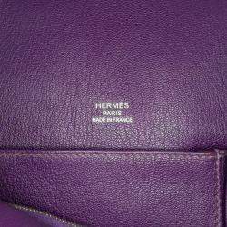Pre Owned Hermes Purple Clemence Jypsiere 34