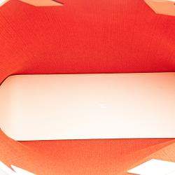 Pre Owned حقيبة هيرمس كاباس ه ان بيا 40 قماش H أبيض وبرتقالي سويفت